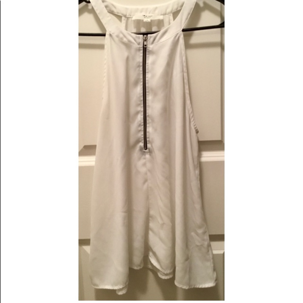 Forever 21 (Semi See Through) Blouse In White